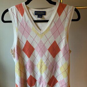 Brooks Brothers Argile Sweater Vest Womens